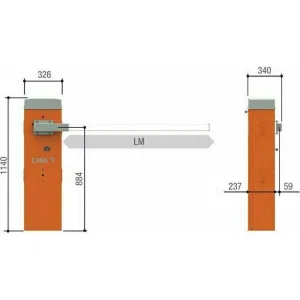 CAME GLT COMBO KIT автоматический шлагбаум 4 м (КАМЕ) CAME GLT COMBO KIT автоматический шлагбаум 4 м (КАМЕ)
