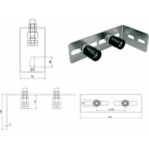 CAME M-700 KIT комплект фурнитуры для откатных ворот до 700 кг (КАМЕ) CAME M-700 KIT комплект фурнитуры для откатных ворот до 700 кг (КАМЕ)