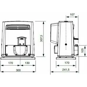 CAME BX708RC KIT SR-6 автоматика для откатных ворот с зубчатой рейкой 6 м (КАМЕ) CAME BX708RC KIT SR-6 автоматика для откатных ворот с зубчатой рейкой 6 м (КАМЕ)