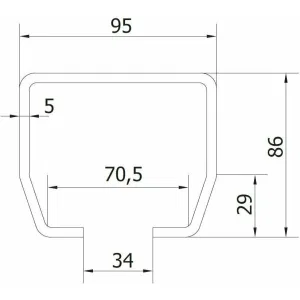 Рельс направляющий 6 м CAME STAGE MB 6 1700011 (КАМЕ) Рельс направляющий 6 м CAME STAGE MB 6 1700011 (КАМЕ)