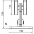 Тележка с 8 роликами, серия L CAME 1700018 (КАМЕ) Тележка с 8 роликами, серия L CAME 1700018 (КАМЕ)