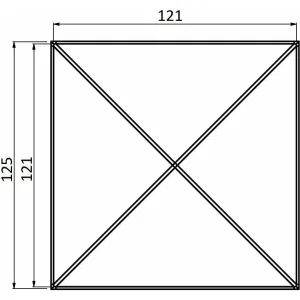 Заглушка для столба квадратная ROOF 12 B CAME 1700065 (КАМЕ) Заглушка для столба квадратная ROOF 12 B CAME 1700065 (КАМЕ)