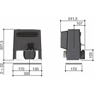 Комплект автоматики для откатных ворот на основе привода BX608AGS combo KIT CAME BX608 KIT (КАМЕ) Комплект автоматики для откатных ворот на основе привода BX608AGS combo KIT CAME BX608 KIT (КАМЕ)