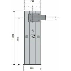 Комплект шлагбаума GARD 4000 (тумба, стрела, светоотражающие наклейки, накладки на стрелу) Melon CAME G4000T KIT (КАМЕ) Комплект шлагбаума GARD 4000 (тумба, стрела, светоотражающие наклейки, накладки на стрелу) Melon CAME G4000T KIT (КАМЕ)